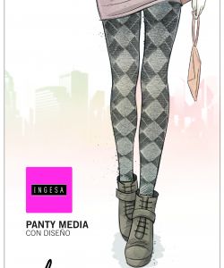 Panty Medias Con Diseno Ingesa