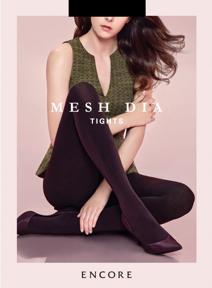 Encore Mesh Dia Tights  Hosiery 2017 | Pantyhose Library