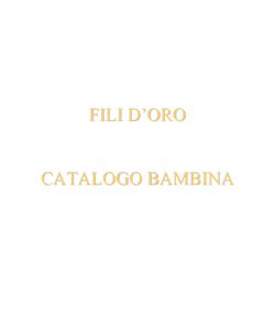 Fili Doro - Catalogo Bambina