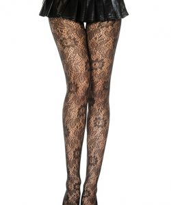 Botanical-Lace-Spandex-Pantyhose