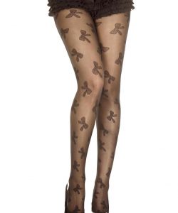 Bow-Print-Spandex-Pantyhose