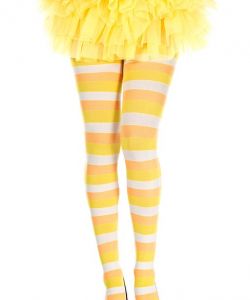 Candy-Corn-Pattern-Spandex-Pantyhose