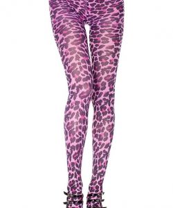 Cheetah-Print-Opaque-Pantyhose