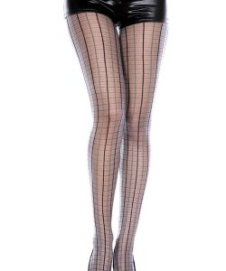 Multi-Color-Plaid-Sheer-Pantyhose