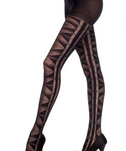 Multi-Triangle-Design-Spandex-Pantyhose