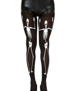 Dancing-Skeleton-Print-Pantyhose