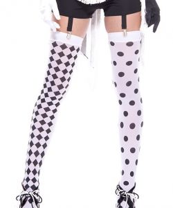 Diamond-Design-And-Polka-Dot-Harlequin-Thigh-Hi