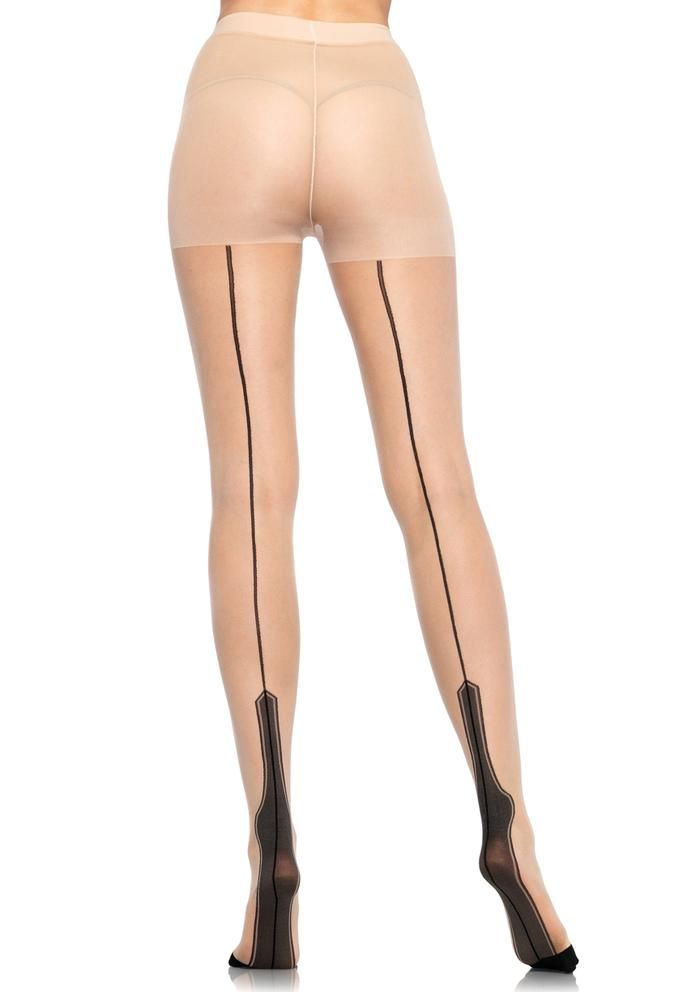Leg Avenue Sheer-havana-heel-pantyhose-view  Tights Catalog 2018 | Pantyhose Library