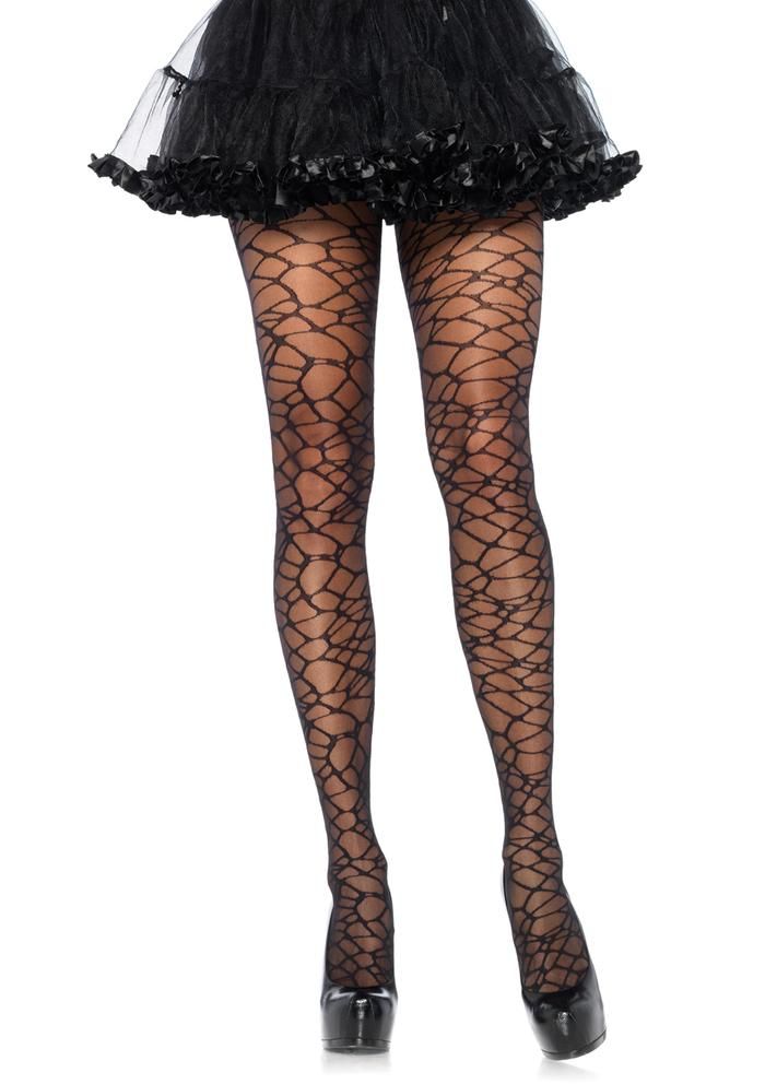 Leg Avenue Woven-crackle-print-pantyhose  Tights Catalog 2018 | Pantyhose Library