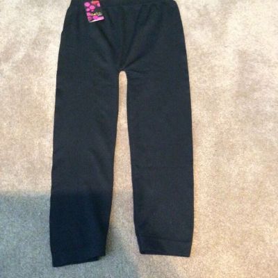 NWT Stretchy Sofra Black Women/Girl One Size Fits All Footless Tights Stretchy