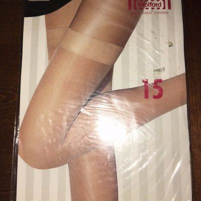 New Wolford Tights logic 15 Style 21623 Size XS 4365 Gobi