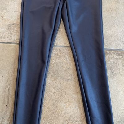 express women XS Gray Faux leather pull on leggings Q