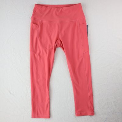 Vogo Athletica Crop Pants Womens M Capri Leggings Side Pockets Gym Fitness Med