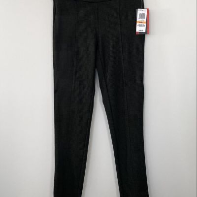 NWT Style Co Leggings Ponte Comfort Waist Brown Black Hounds Tooth Stretch Sz Sm