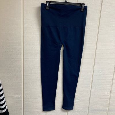 Spanx Leggings Navy Full Length Women's XL