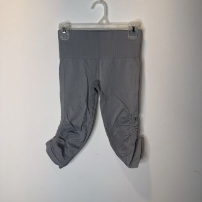 Lululemon In The Flow Crop Legging Gray Athletic Workout Size 4 (24” Waist)