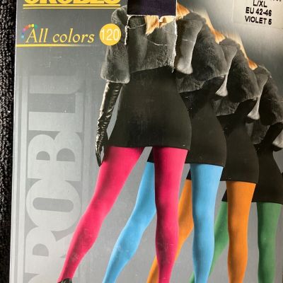 Oroblu All Colors 120 denier Opaque tights L / XL VIOLET Italy