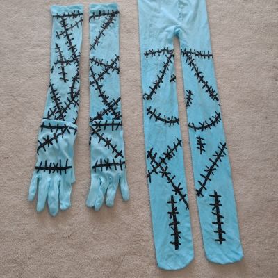 Tights with stitches Sally inspired. 30-36 Arm Sleeve Glove Set Adult Size New