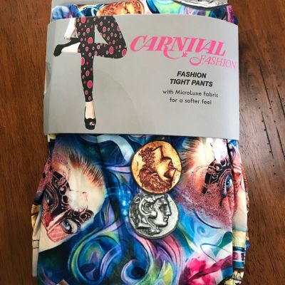 New Juniors Carnival Fashion Leggings Size L