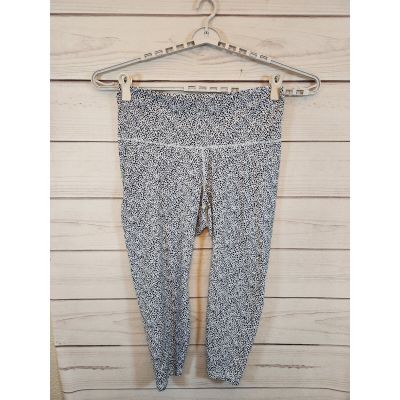 Old Navy Women's White Black Leopard Print High Rise Cropped Leggings Size XXL