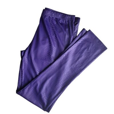 True Freedom Junior Size Rivington Lightweight Purple Snakeskin Leggings  Medium