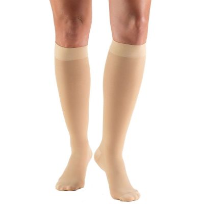 Truform Women's Stockings Knee High Sheer: 20-30 mmHg S BEIGE (0263BG-S)