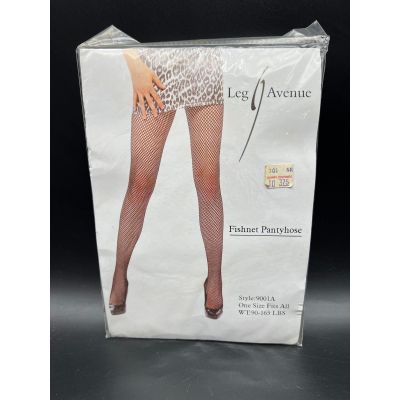 Red Nylon Fishnet Pantyhose