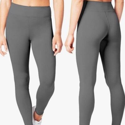 SATINA  Full length High waist Leggings Light Gray NWT Plus Size One Size