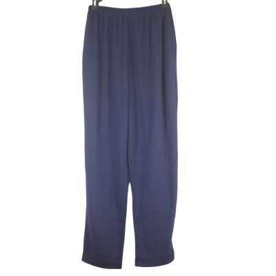 Fashion Formulas  Comfort Waist Slim Leggings Blue High Rise Flat Front Large