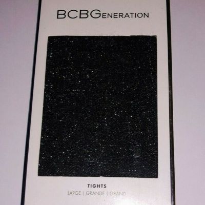 BCBGENERATION Shimmer Sparkle Metallic Glitter Tights BCBG Generation Large