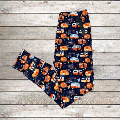 Women’s Leggings Camper Print Plus Size 3X-4X NWT Extra Stretchy Buttery Soft