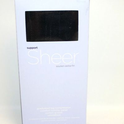 Motherhood Maternity Support Sheer Soutien Extra Fin Leg Compression Size B New