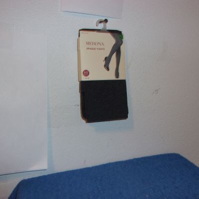 NEW  LADY'S MERONA OPAQUE TIGHTS (50 DENIER) in a GREY HEATHER COLOR