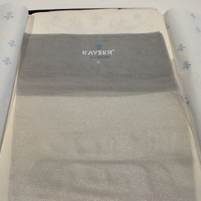 VINTAGE Kayser Hosiery-Glitter Brites-Silver Glitter Sz9M X 2 *NEW