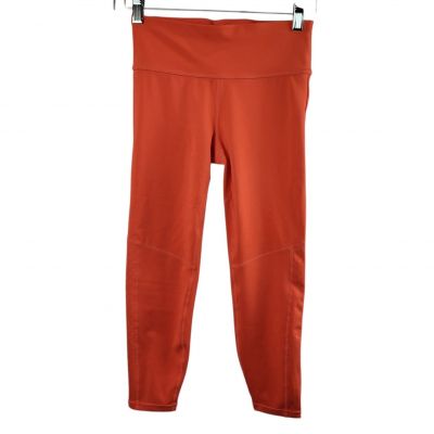 Gap Fit Leggings Blackout Technology Tangerine Orange Athleisure X-Small Petite