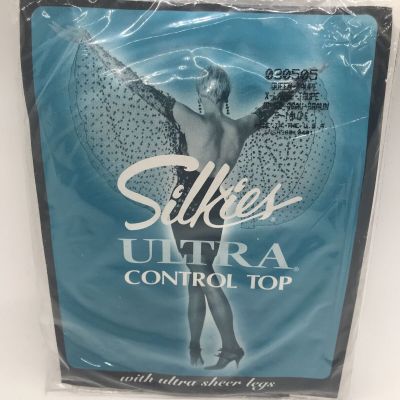 Silkies Ultra Control Top Taupe Ultra Sheer XL Queen Hosiery Pantyhose Sheer
