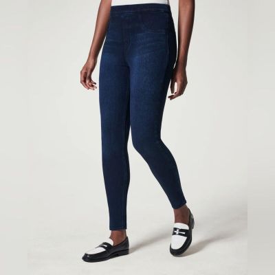 Spanx Women's Jean-Ish Ankle Leggings in Twilight Rinse Size 1X