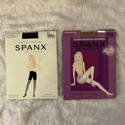NEW In Box Spanx By Sara Blakely Sheers Lot Of 2 - Size C