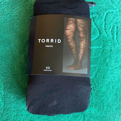 Torrid Bat Print Sheer Tights Size 1/2