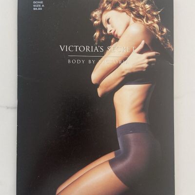 NIP  VICTORIA’S SECRET BODY BY VICTORIA CONTROL TOP PANTYHOSE COLOR BONE SIZE A