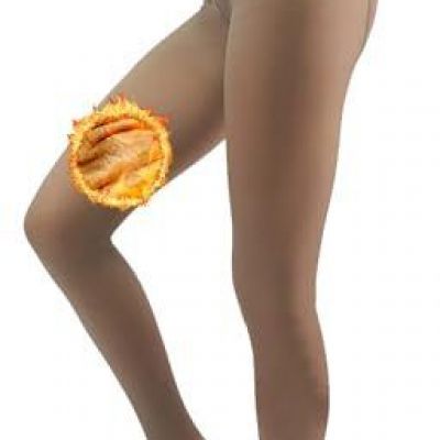 Fleece Lined Tights Sheer Women Winter Fake Translucent Warm Small-Medium Brown