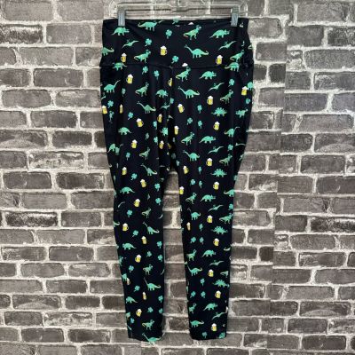 Tipsy Elves DRINKOSAURUS REX HIGH WAISTED LEGGINGS SIZE LARGE L