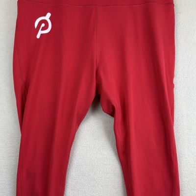 Peloton Capri Red Leggings Womens Size 2XL RN150110 NY Exercise Gym Bike