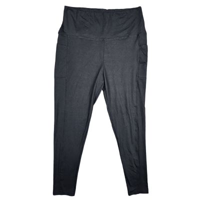 High Waisted Tummy Control No See Through Workout Yoga Pants Womens Size L-XL