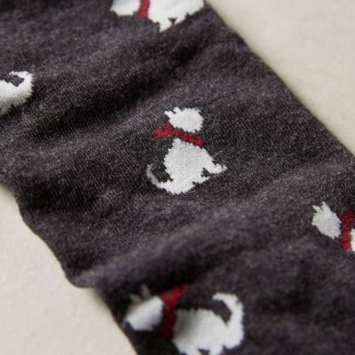 Anthropologie Tights S/M M/L TINTORETTA Dog SCOTTIE Scarf Cotton Sweaterknit NWT
