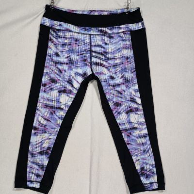 Cynthia Rowley Leggings Womens M Multicolor Capri Cropped Gym Workout