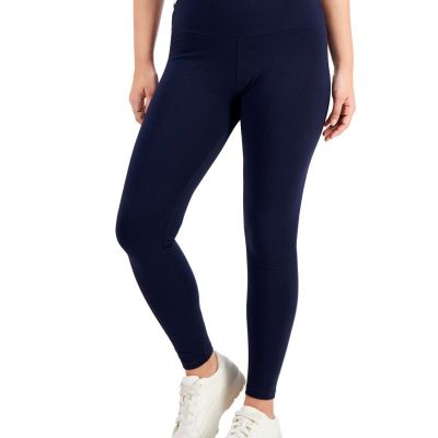 Style & Co Petite Mid-Rise Basic Capri Leggings, Industrial Blue, Sz PM