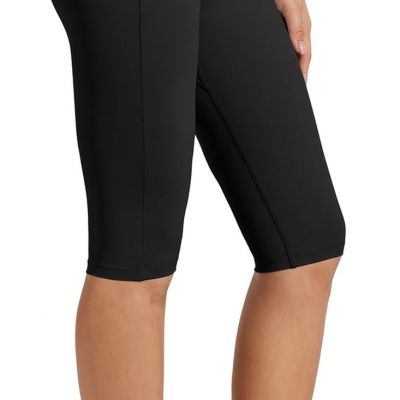 Women'S Knee Length Leggings Capri with Pockets High Waisted Exercise Capris Pan