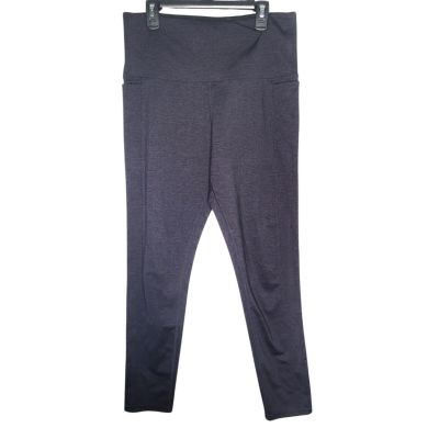 Tuff Athletics Purple and Black Highrise Workout Leggings Size M