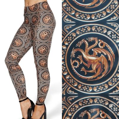 Blackmilk Targaryen Game of Thrones Leggings Black Milk House Of The Dragon